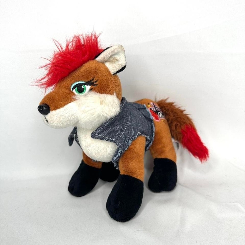 Ganz Webkinz Rockerz 'Foxy Beat' Plush | Fox Toy | Punk Rocker Toy